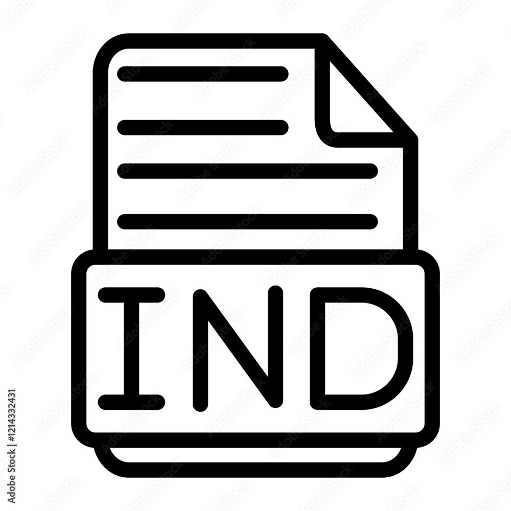 IND Vector Design Icon Style IND Vector Design Icon Style
