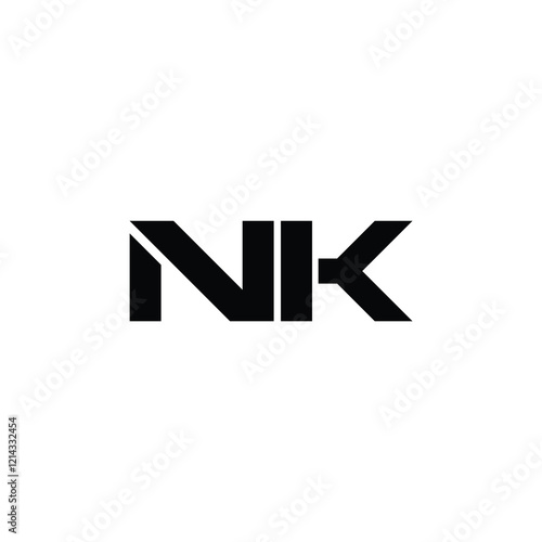 Free Download NK monogram logo design letter text name symbol monochrome logotype alphabet character simple logo - GFXLoad