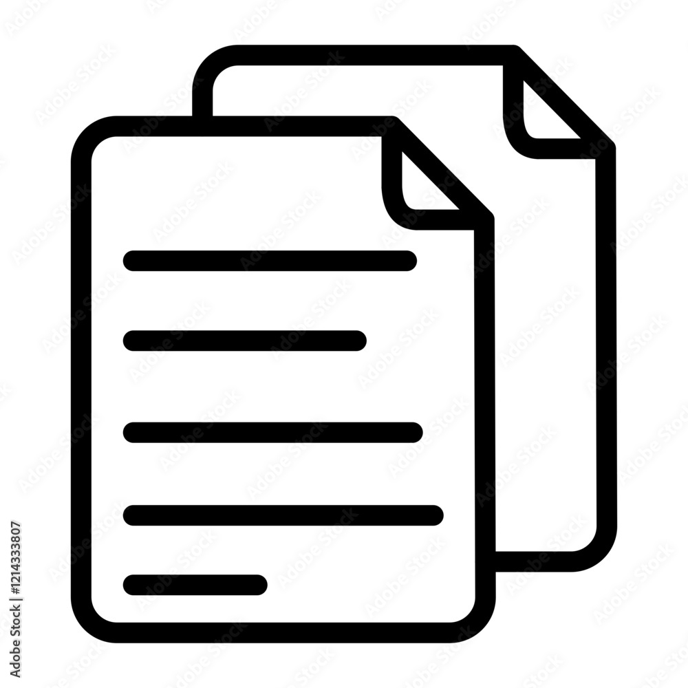 Documents Vector Design Icon Style Documents Vector Design Icon Style