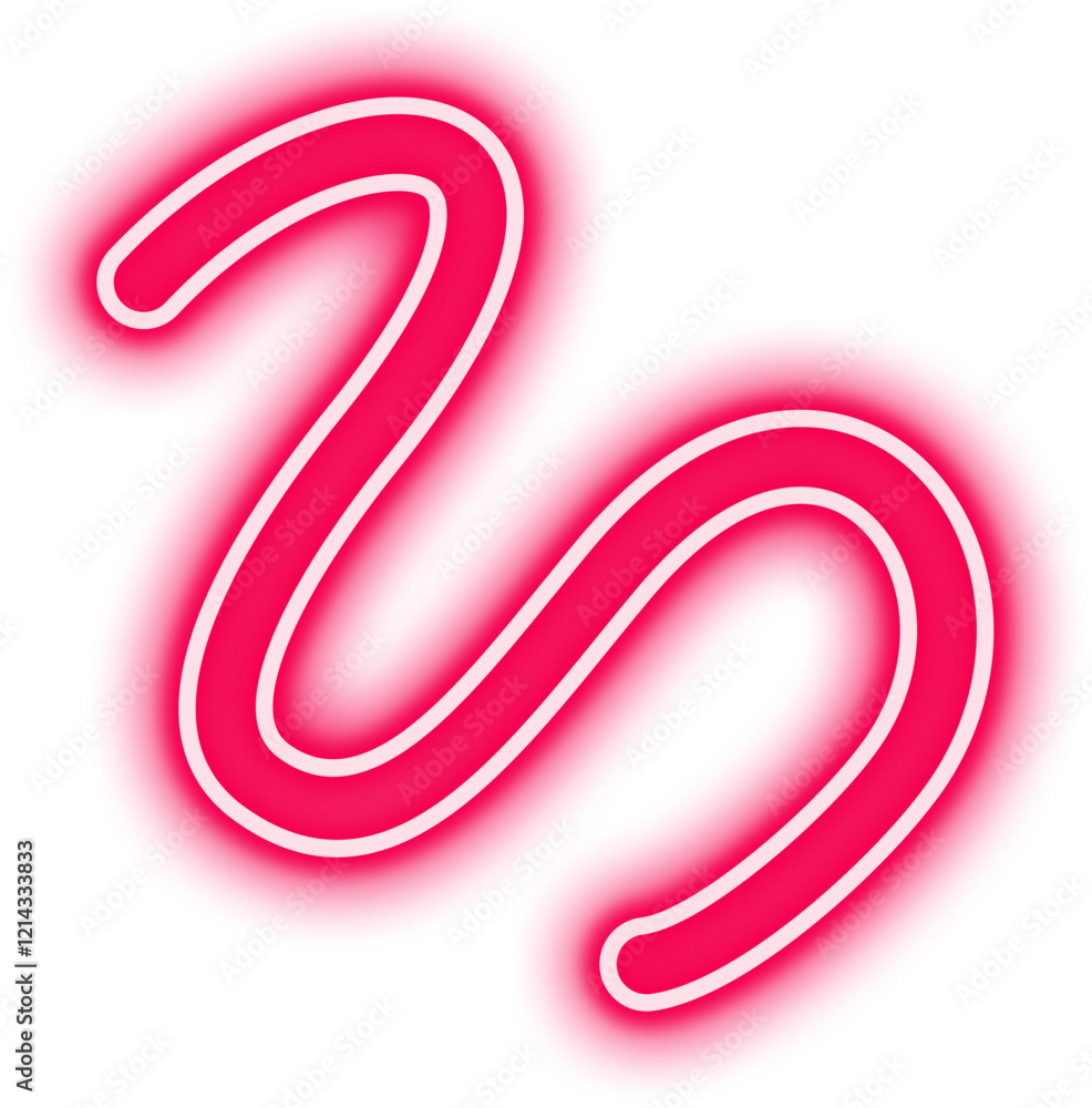 Neon Squiggle Sign Neon Squiggle Sign