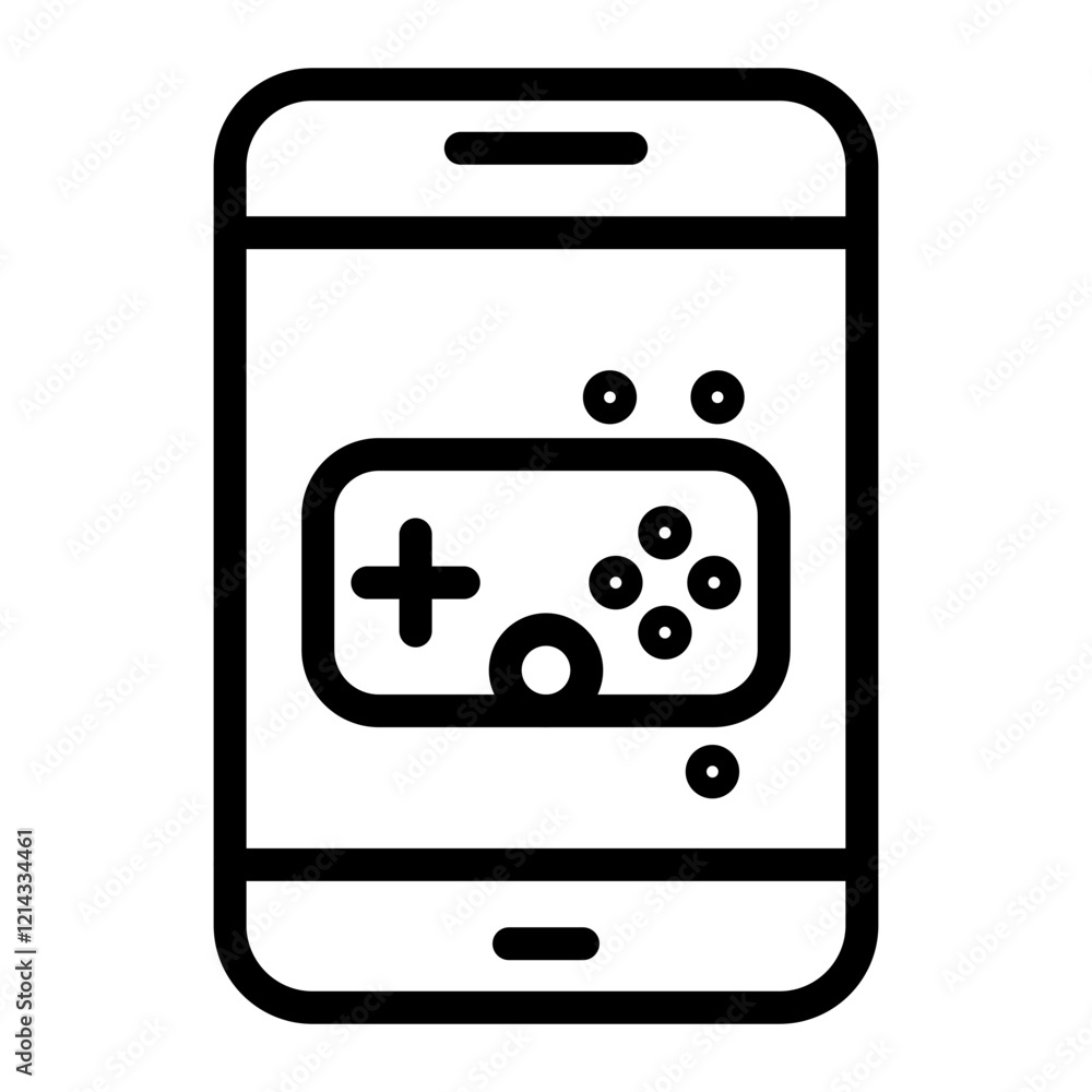 Mobile Game Vector Design Icon Style Mobile Game Vector Design Icon Style