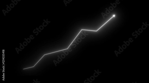 arrow business finance investment trading stock increase technology on blue background. chart growth achievement digital. business growth currency stock and investment economy.