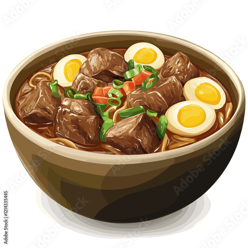 Traditional Filipino Nilagang Baka Illustration