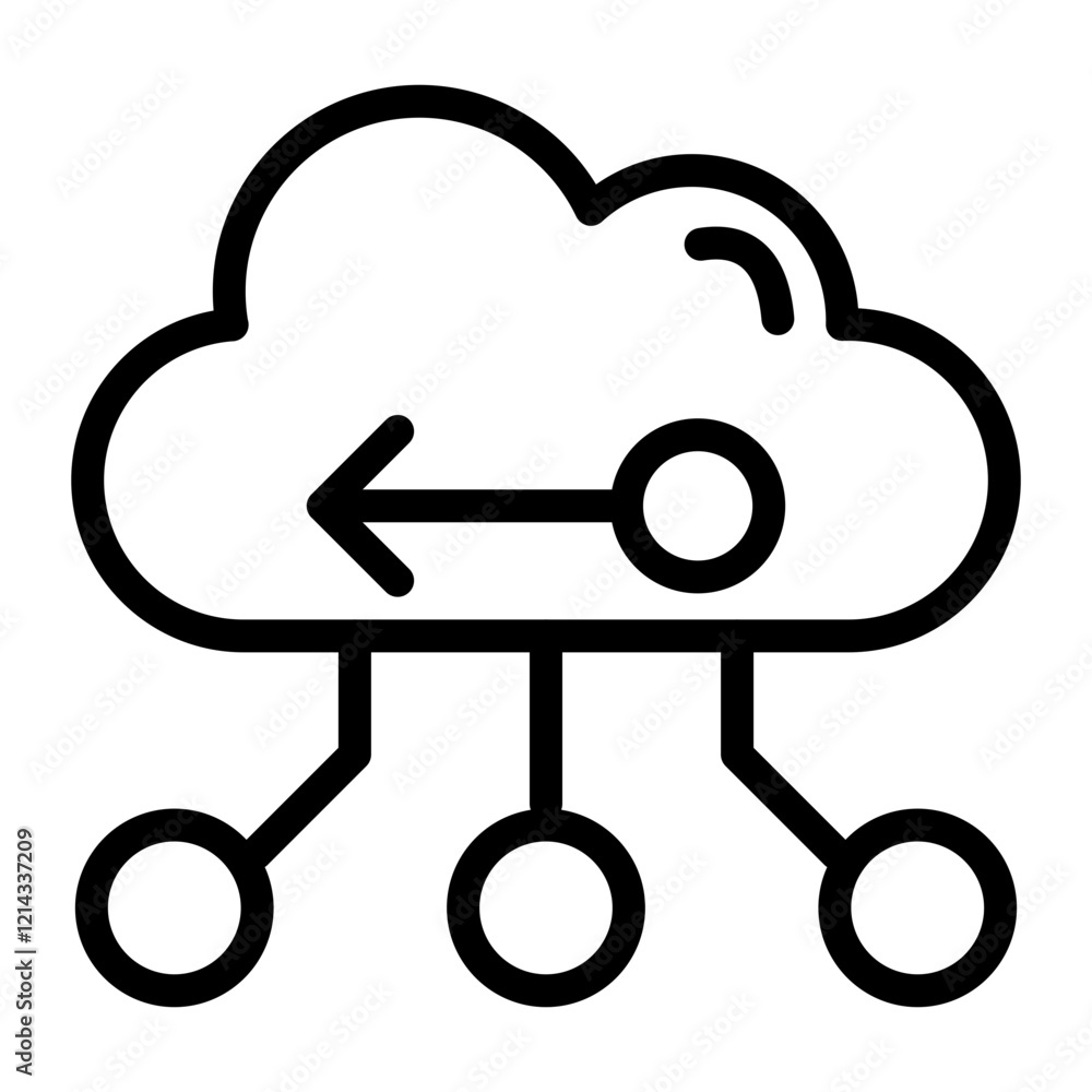 Network Vector Design Icon Style Network Vector Design Icon Style