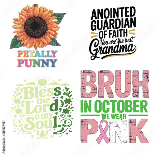 illustration of a sunflower word