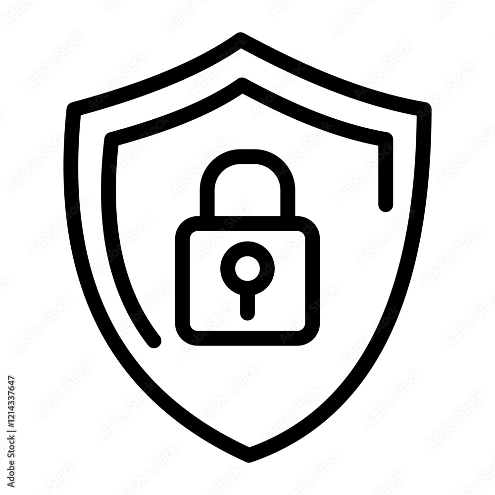 Secure Vector Design Icon Style Secure Vector Design Icon Style