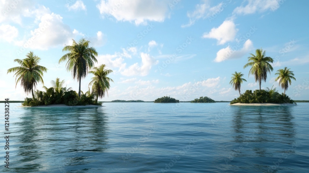 Fototapeta premium Tranquil Tropical Island Paradise