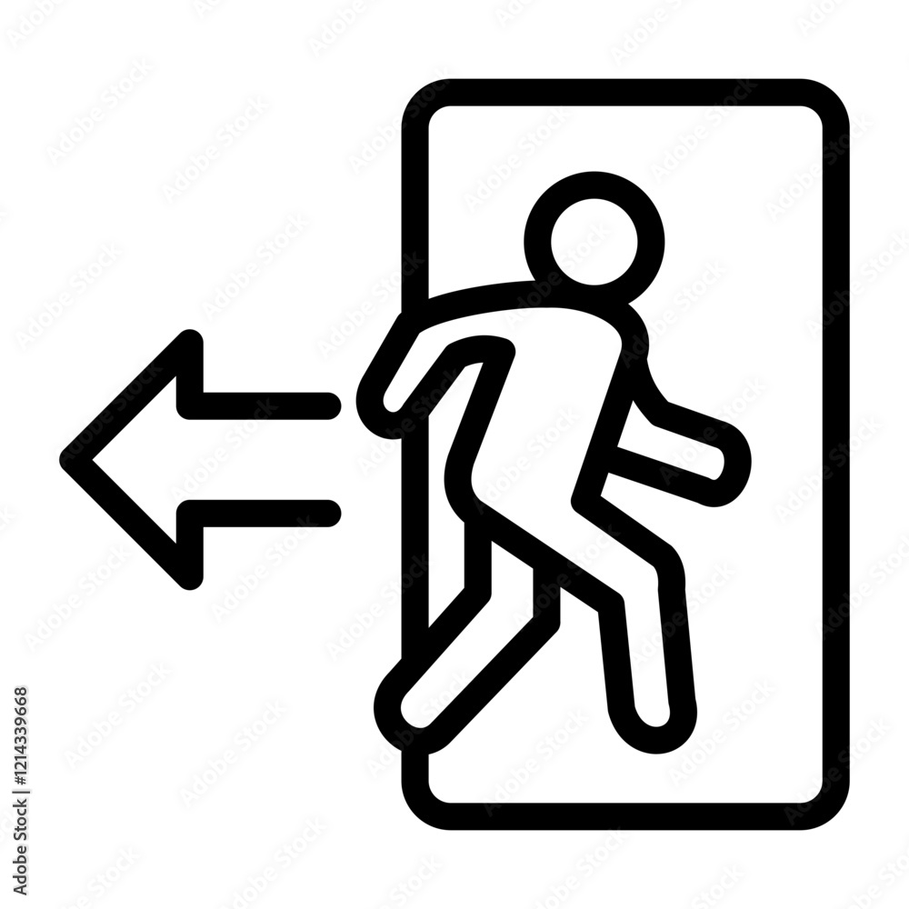 Exit Vector Design Icon Style Exit Vector Design Icon Style
