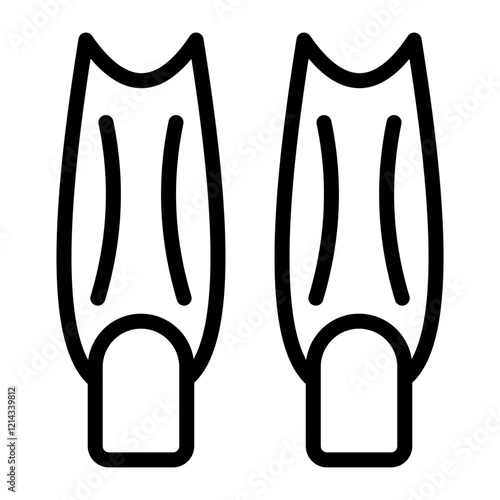 Fins Vector Design Icon Style
