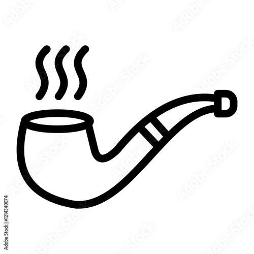 Smoking Pipe Vector Design Icon Style