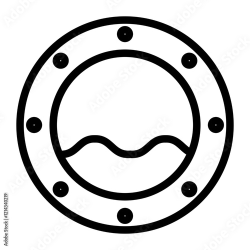 Porthole Vector Design Icon Style