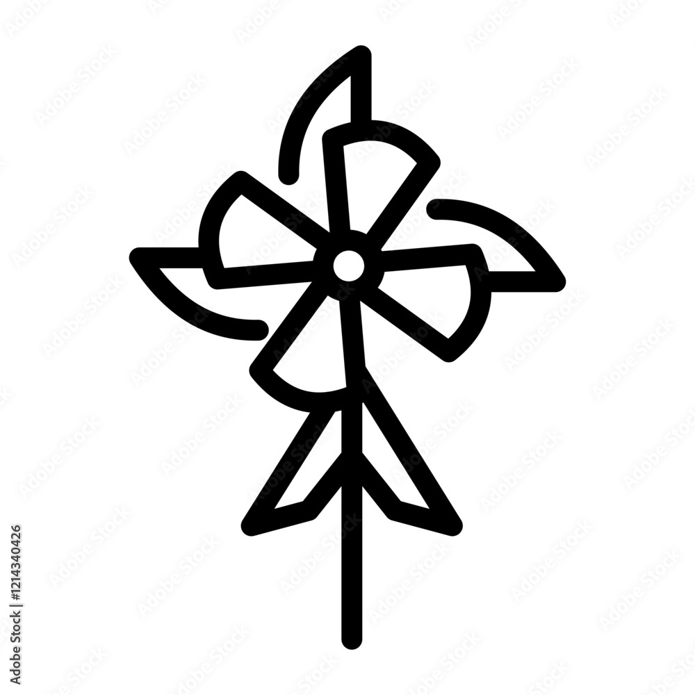 Windrose Vector Design Icon Style Windrose Vector Design Icon Style