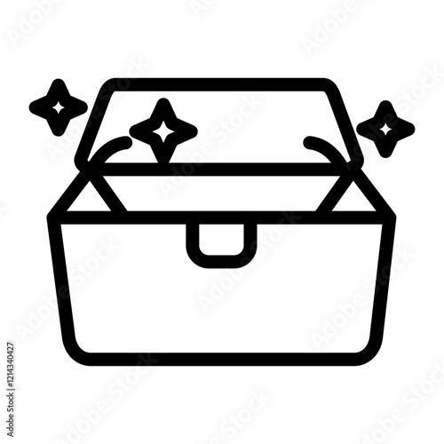 Treasure Chest Vector Design Icon Style