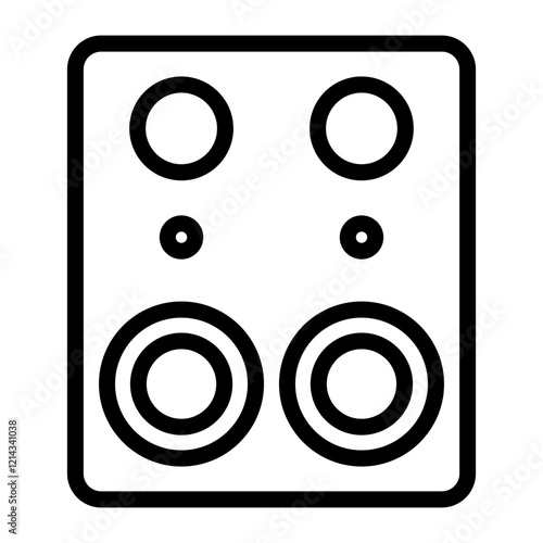 Speakers Vector Design Icon Style