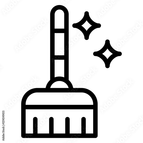 Broom Vector Design Icon Style