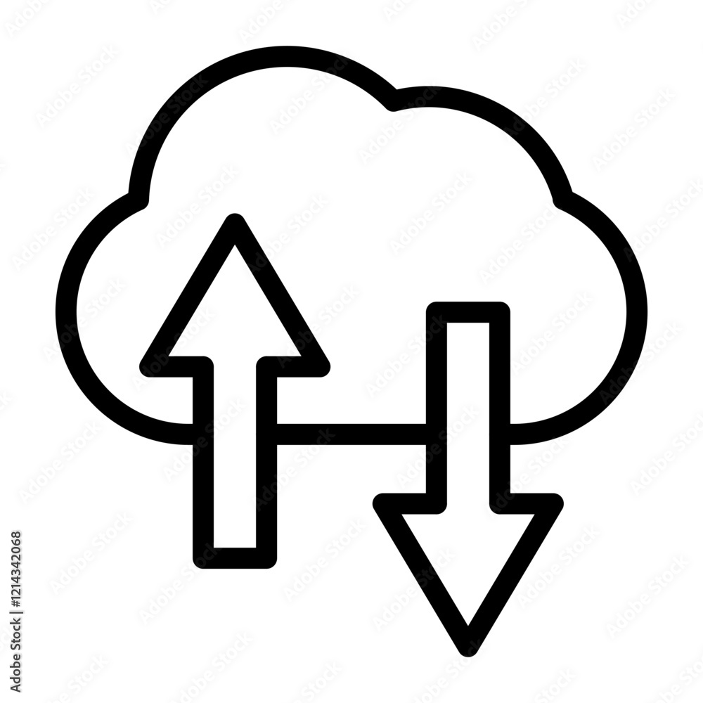 Cloud Computing Vector Design Icon Style Cloud Computing Vector Design Icon Style
