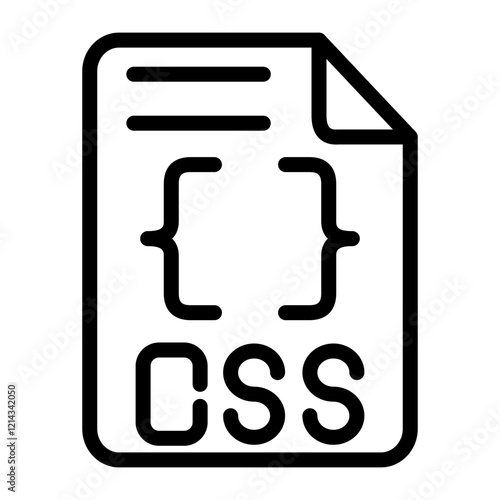 CSS File Vector Design Icon Style