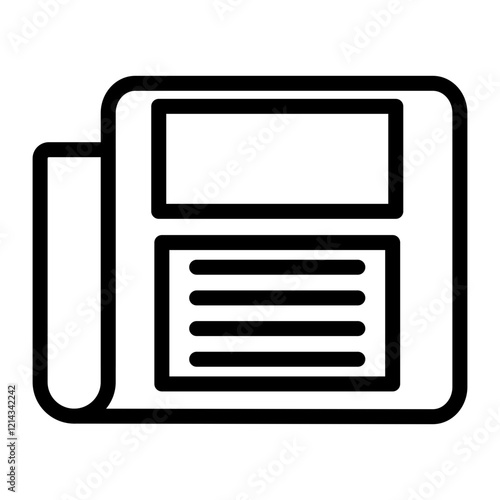 News Banner Vector Design Icon Style