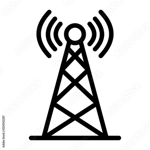 Tower Vector Design Icon Style