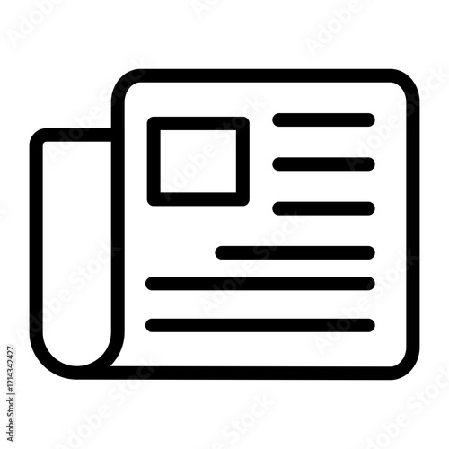 Newspaper Vector Design Icon Style