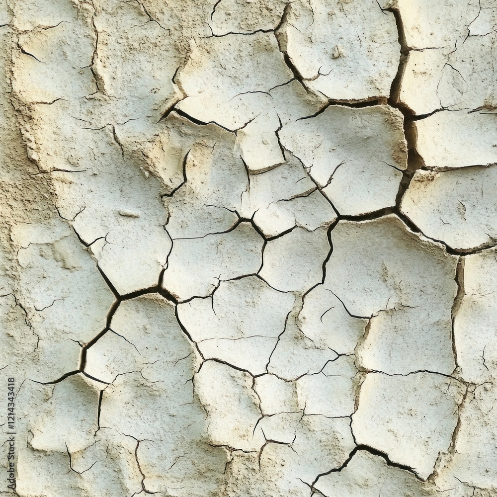 Fototapeta premium Dry cracked earth texture background.