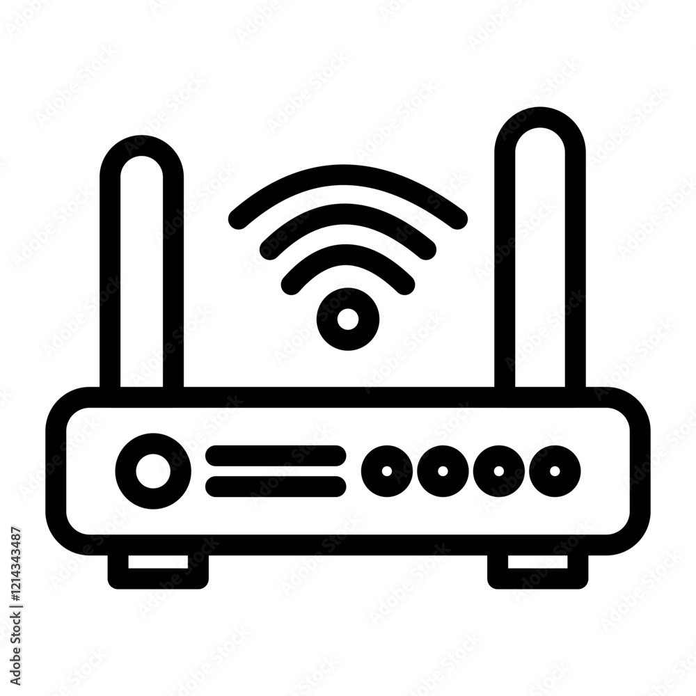 Wifi Router Vector Design Icon Style Wifi Router Vector Design Icon Style
