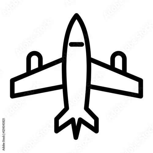 Jet Vector Design Icon Style