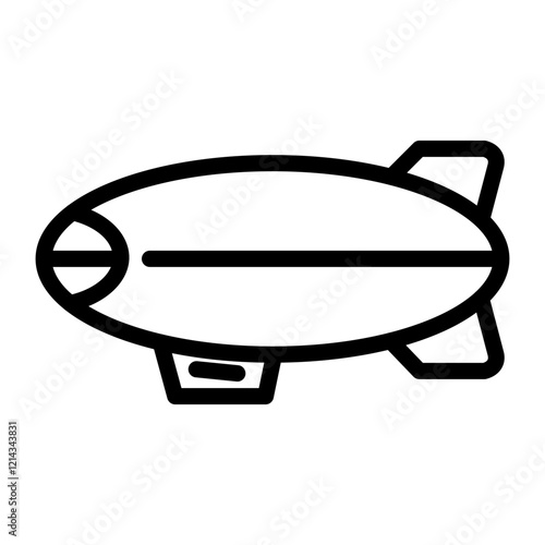 Zeppelin Vector Design Icon Style