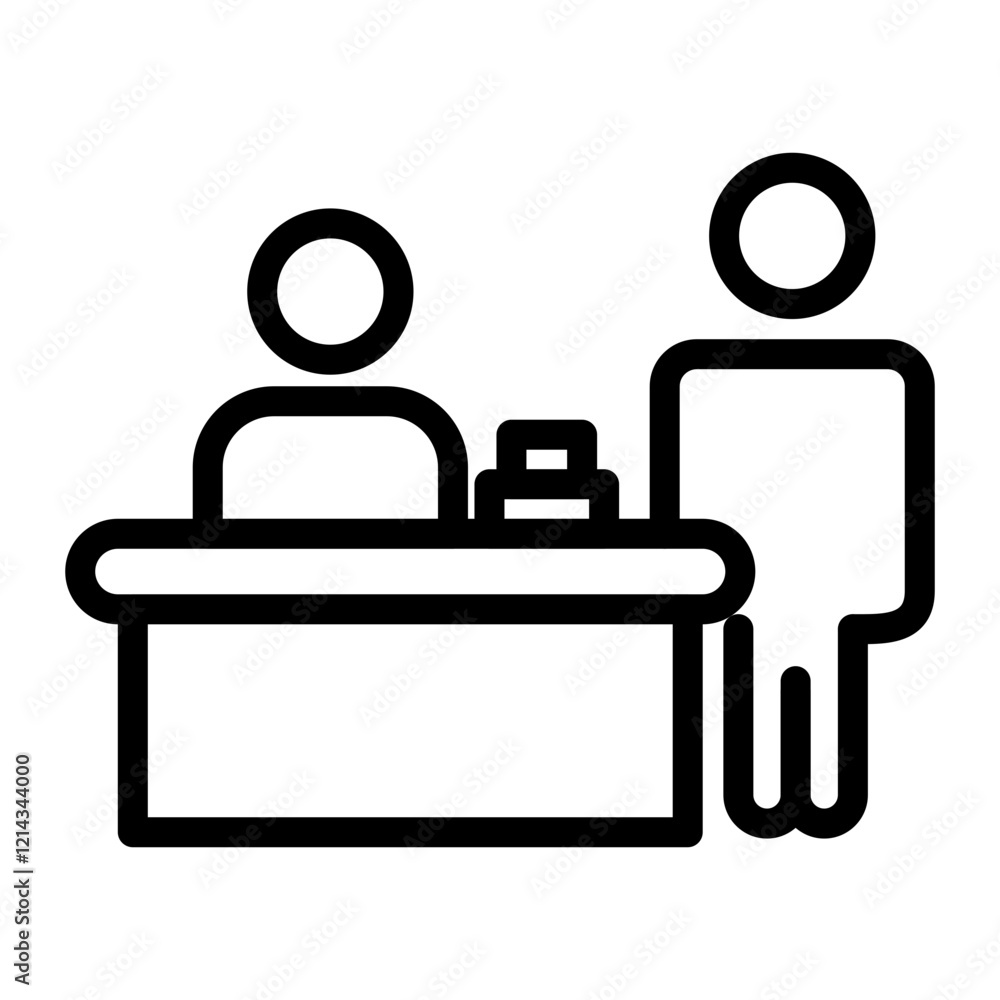 Flight Check In Vector Design Icon Style