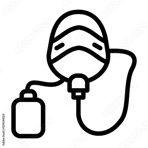 Oxygen Mask Vector Design Icon Style