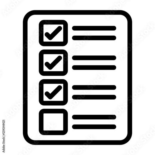 Checklist Vector Design Icon Style