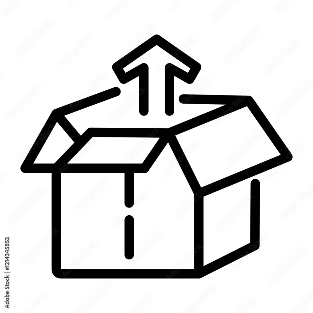 Package Box Vector Design Icon Style Package Box Vector Design Icon Style