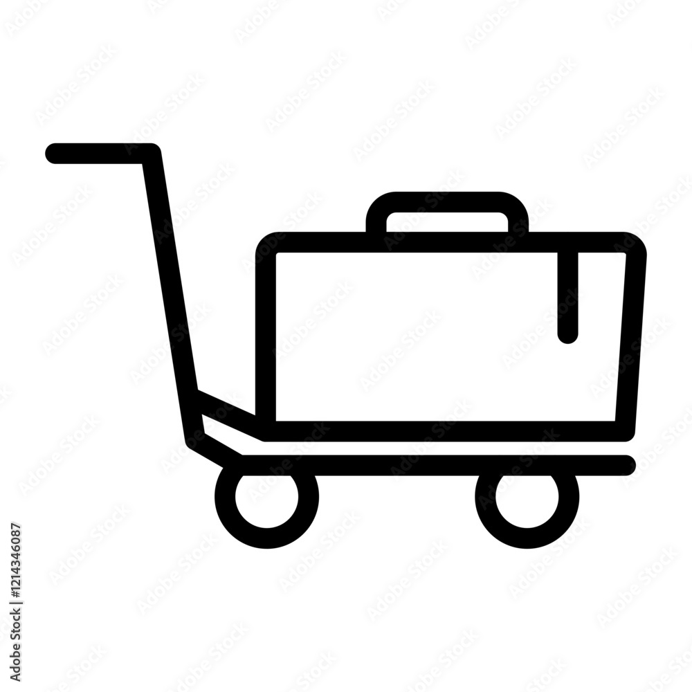 Trolley Vector Design Icon Style Trolley Vector Design Icon Style