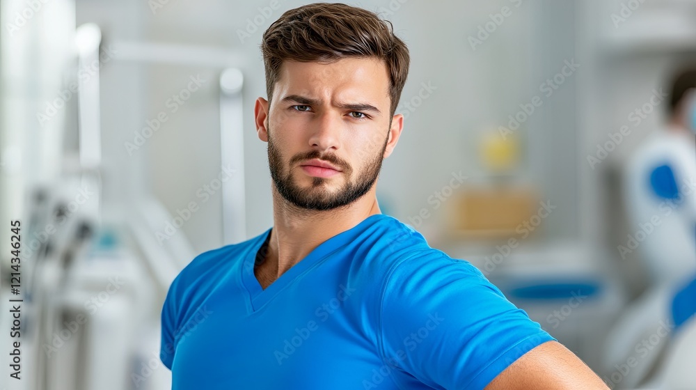 Physiotherapist Helping Man with Back Relief Physiotherapist Helping Man with Back Relief