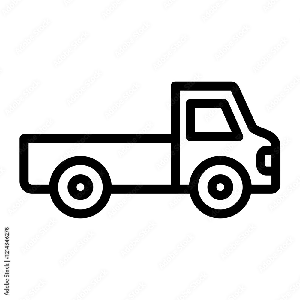 Pickup Truck Vector Design Icon Style Pickup Truck Vector Design Icon Style