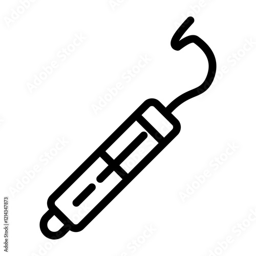 Dental Probe Vector Design Icon Style