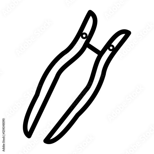 Tweezers Vector Design Icon Style