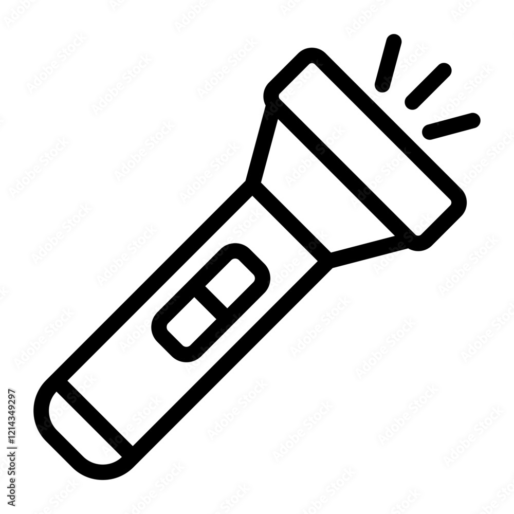 Flashlight Vector Design Icon Style Flashlight Vector Design Icon Style