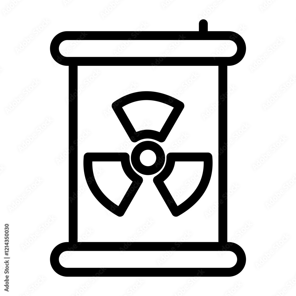Nuclear Waste Vector Design Icon Style Nuclear Waste Vector Design Icon Style