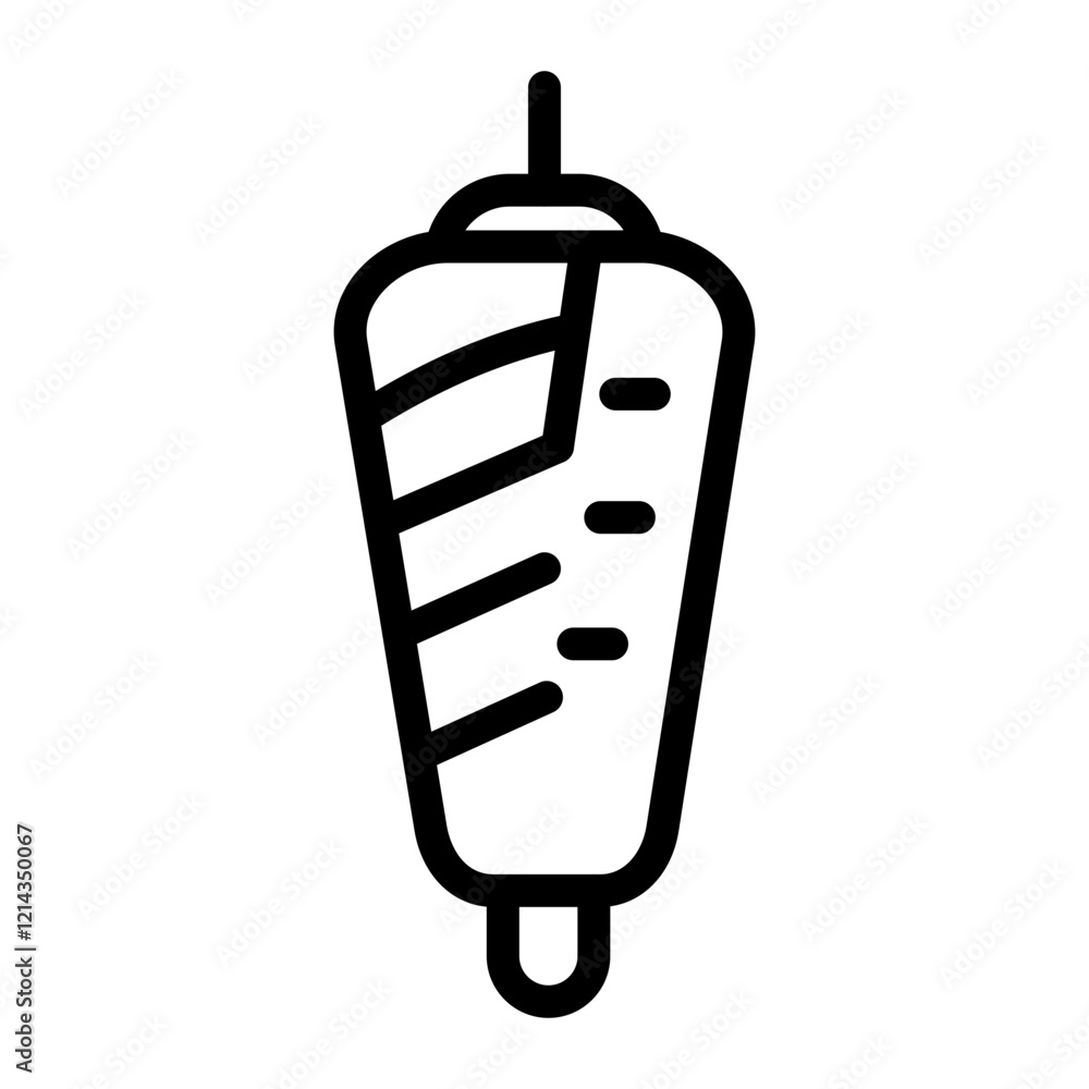 Kebab Vector Design Icon Style Kebab Vector Design Icon Style