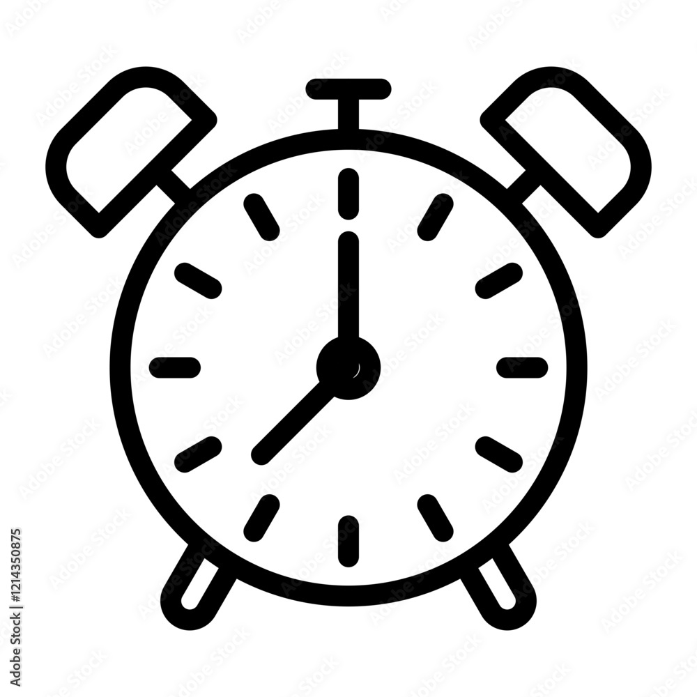 Alarm Clock Vector Design Icon Style Alarm Clock Vector Design Icon Style