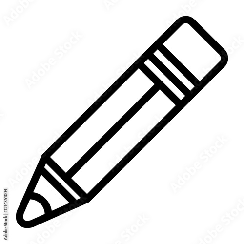 Pencil Crayon Vector Design Icon Style