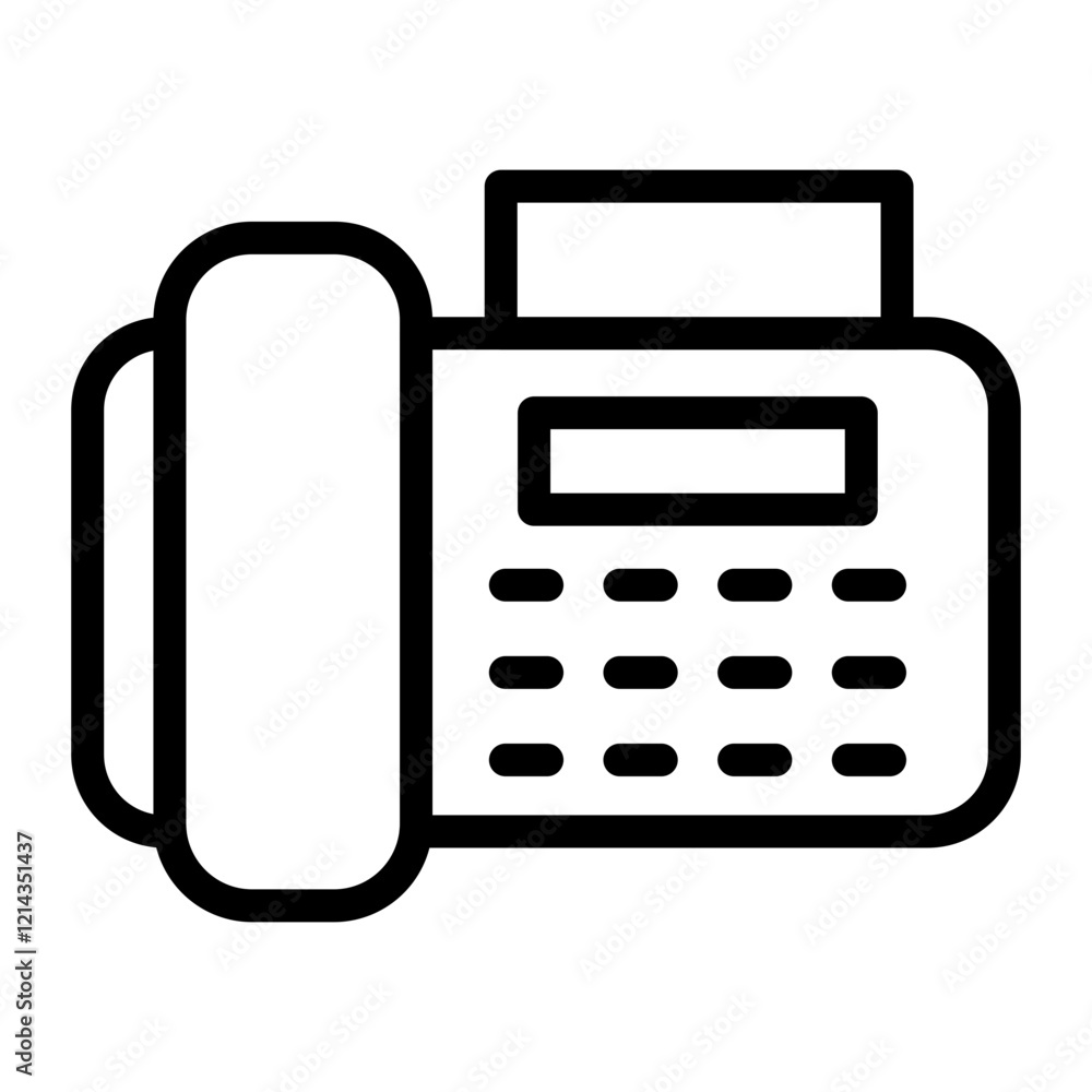 Fax Vector Design Icon Style Fax Vector Design Icon Style