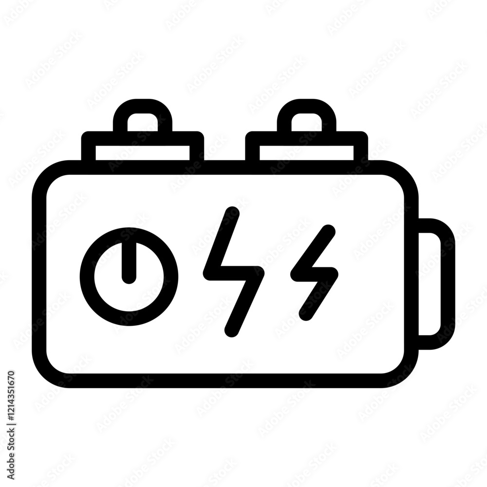 Accumulator Vector Design Icon Style Accumulator Vector Design Icon Style