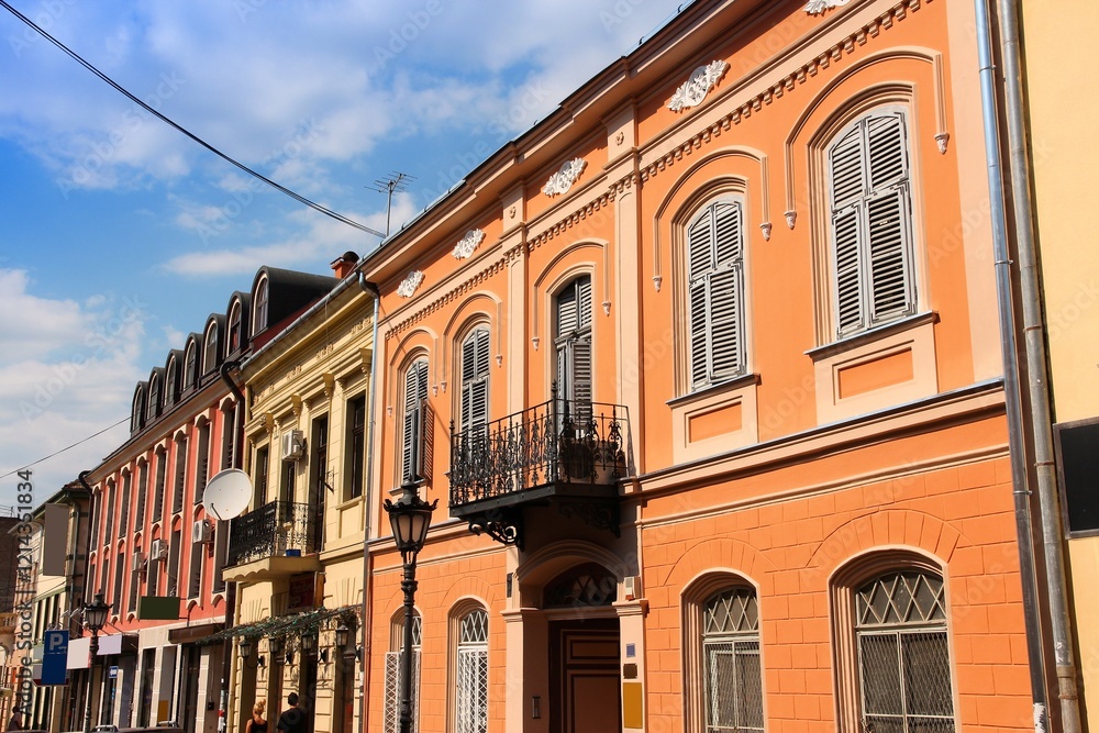 Obraz premium Street in Novi Sad town, Serbia