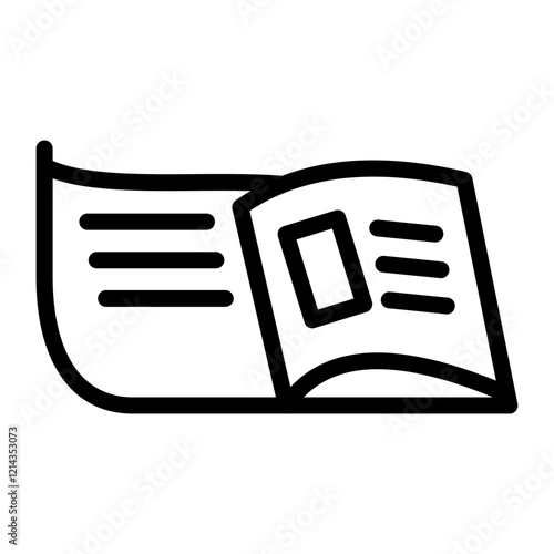 Newspaper Vector Design Icon Style