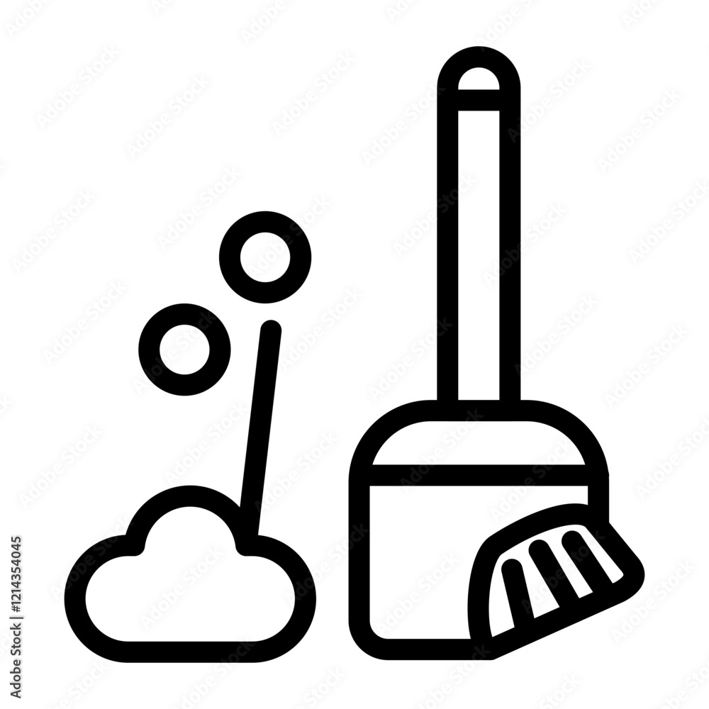Obraz premium Cleaning Vector Design Icon Style