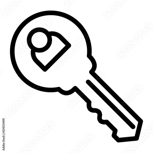 House Key Vector Design Icon Style