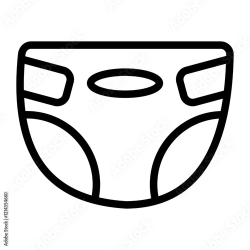 Diaper Vector Design Icon Style