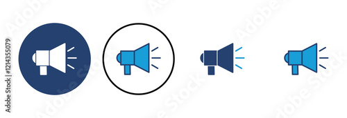 Megaphone icon vector. Loudspeaker icon vector.